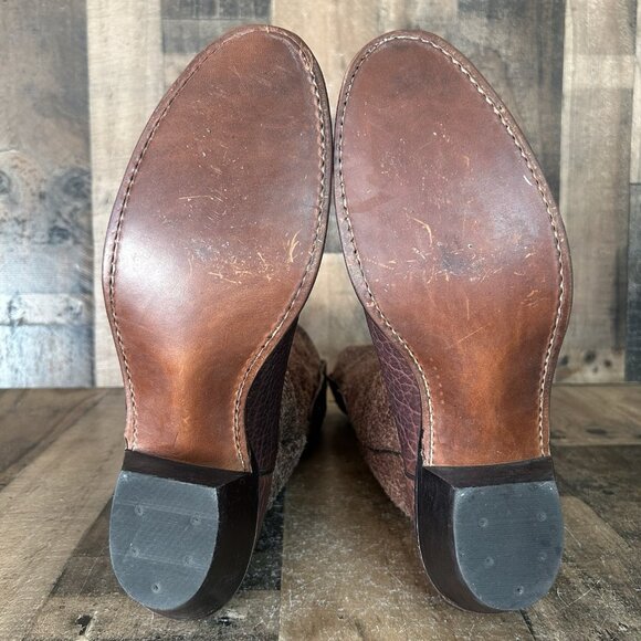 Acme Vintage Tall Bullhide Western Cowboy Boots Mens 11 D - Picture 5 of 12